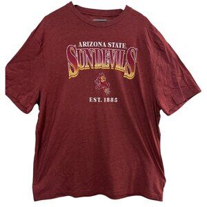 Arizona State Sun Devils Shirt Mens 2XL Maroon NCAA College Basketball Tee‎ NEW